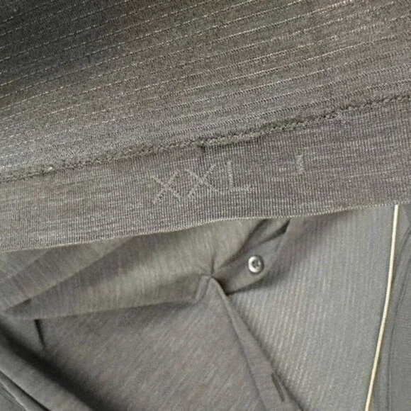 Lululemon Mens Performance Polo Size XXL Gray Short Sleeve‎ Golf Sporty Athletic - Picture 5 of 11